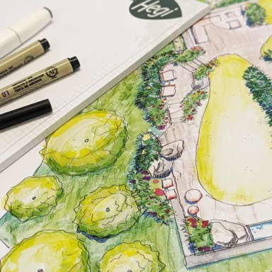 Gartenplanung Skizzen