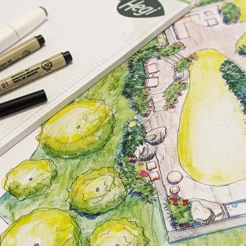 Gartenplanung Skizzen